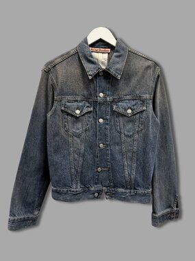 ACNE STUDIOS 1998 Clay Blue Cotton Trucker Denim Jacket